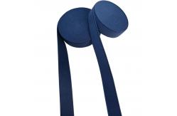 China Brushed Polyester Elastic Webbing 25mm Elastic Band Dark Blue supplier