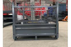 China Folding Warehouse Wire Mesh Pallet Cage Industries For Logistics Storage supplier
