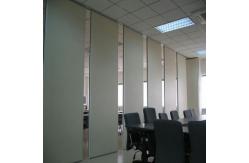 China Soundproof Sliding Meeting Room Movable Partition Wall On Wheels And Track supplier