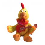 30cm 11.81 Inch Chicken Little Stuffed Animal Plush Toy Playing Guitar for sale