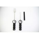 Instant Read Trident BBQ Tools Curved Body Shape Meat Thermometer Fork