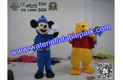 China Plush Advertising Mascot Costume , Mickey And Winnie Mascot supplier