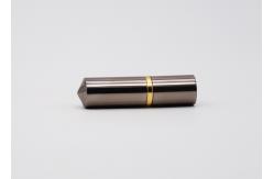 China Silver Grey Aluminum Lip Balm Tubes 3.5g Pointed Lipstick Container supplier