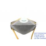 Lightweight Activated Carbon Dust Mask Anti Odors With Exhalation Valve for sale