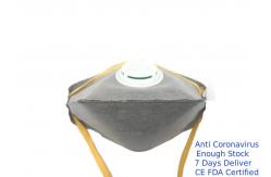 China Lightweight Activated Carbon Dust Mask Anti Odors With Exhalation Valve supplier