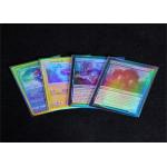 Thickness Custom Double Clear Holographic Card Sleeves Rainbow Effects
