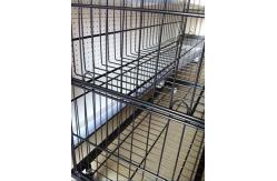 China Custom Metallic Folding Large Wire Baskets For Storage / Wire Mesh Baskets supplier