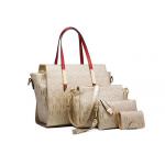 abrasion resistant Women PU Handbag set for ladies Recycled Multiscene for sale