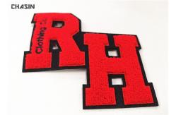 China Custom Monogram Chenille Embroidery Patches  ,  Iron On Chenille Letter Patches supplier