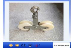 China 25KN Cable Pulley Conductor Stringing Blocks With Tandem Sheaves Nylon Wheel supplier