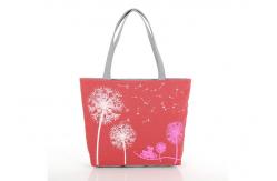 China White Eco Canvas Bags With Clear LGO Beautiful Pictures Simple Style supplier