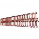 25 Sheets 1/4 Double Loop Hardback Wire Binding For Notebook / Calendar