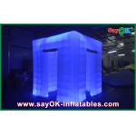 Wedding Photo Booth Hire Square Waterproof Inflatable Photo Booth Portable Led Tent 2 Door for sale