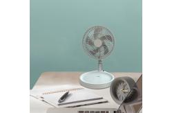 China USB Rechargeable Retractable Folding Fan 10000mAh Large Capacity Portable Oscillating Fan supplier