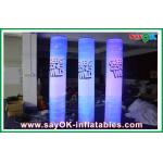 190T Nylon Cloth Inflatable Pillar Durable 2m With Led Lighting