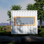 Detachable Container House with Fireproof EPS Sandwich Panel and Customizable Door Options for sale