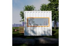 China Detachable Container House with Fireproof EPS Sandwich Panel and Customizable Door Options supplier