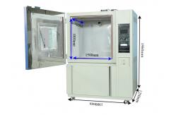 China Dust Tight Artificial Climate Chamber / Vehicle Testing Talcum Powder Test supplier