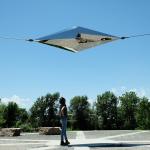 Mirror Polished Stainless Steel Infinite Span Sculpture for Public Art Installation for sale