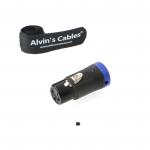 XLR 3 Pin Female Power Cable Connector For Audio Devices