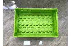 China OEM Mesh Structure Fruit And Vegetable Plastic Crates For Distribution supplier
