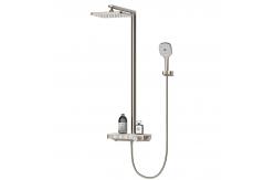China Anti Scald Hand Shower Mixer Set , Thermostatic Square Bathroom Shower Set supplier