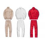 Custom Striped Breathable Mens Sports Tracksuits With Mountaineering Jackets