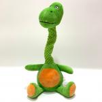 Kids Plush Toy Recording Repeating Dinosaur W/ Twist Neck ICTI Audit for sale