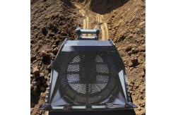 China Rotating Screening Rock Excavator Crusher Bucket Attachment 1524mm Width supplier