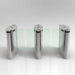Airport Standard Tripod Turnstile Gate High Security Waist Height Sliding Panel Barrier for sale