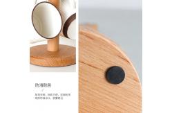 China Wooden Bulk Kitchen Supplies Coffee Mug Rack Countertop Tree With 6 Hooks supplier
