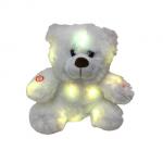 Colorful 0.25M 9.84ft LED Plush Toy Big White Bear Stuffed Animal SGS for sale