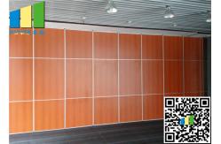 China Operable Timber Partition Wall Wooden Room Partitions Aluminium Frame supplier