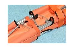 China Portable Medical Emergency Folding Stretcher With Heavy Duty Handle Carrying Case supplier
