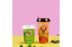 China PET U Shape Bubble Tea Disposable Plastic Cups 500ml 700ml supplier