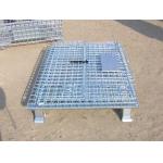 Collapsible Metal Mesh Containers Mobile Wire Mesh Stillage Wheels Optional 800*600*640mm