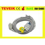 Compatible HP TPU One Piece 5 lead ECG Cable With Snap IEC For M1722A/B for sale
