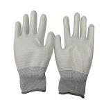 Polyester Anti Static PU Palm Coated ESD Gloves For Electronic Industry for sale