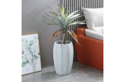 China Chic Fiber Clay Planter Elevate Your Plant Display with Minimalist Design supplier