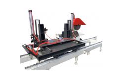 China circular sawmill with carriage round log sliding table saw automatic vertical milling supplier
