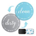 ROHS 3 Inch Small Round Dishwasher Clean Sign Magnets Reusable For Refrigerator for sale