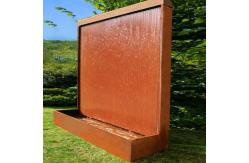 China Rusty Corten Steel Water Feature Customizable supplier