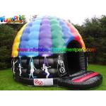 Music Inflatable Disco Dome Bouncy Castles Customized For Dancing for sale