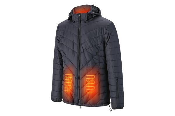 Black Electric Heated Snowmobile Suits IP65 Waterproof Level