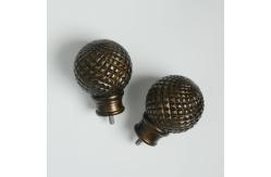 China Classic Round Telescoping 1 Inch Curtain Rod Finials supplier
