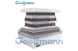 China Mini Half Height Food Display Cooler Multideck Beverage Cabinet Refrigerated Case supplier