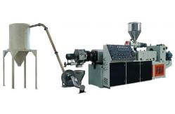 China PVC Hot Cutting Granule Plastic Extrusion Machine , PVC Recycled Pellet Extruder supplier