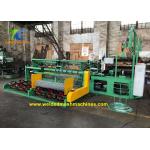 Diamond Galvanized Wire 440v Chain Link Fence Making Machine For Cattle for sale