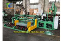 China Diamond Galvanized Wire 440v Chain Link Fence Making Machine For Cattle supplier