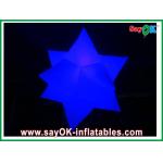 White Star Inflatable LED Light Dia 2m Nylon Cloth Customized For Party